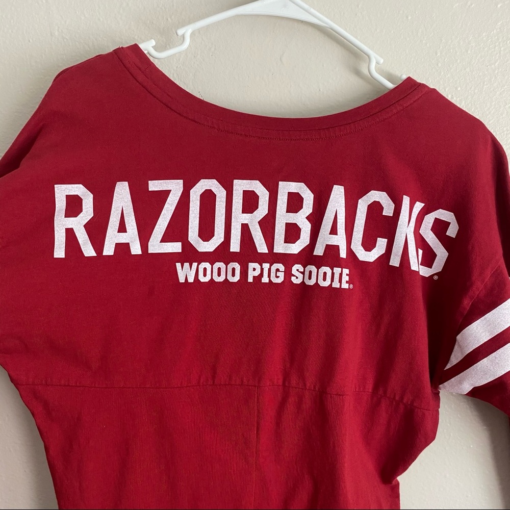 Nike Arkansas Razorbacks Varsity Long Sleeve Shirt Size Extra Small - Picture 7 of 7
